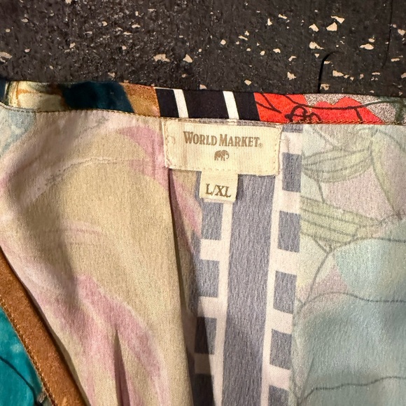 Cost Plus World Market floral kaftan Multicolor Patterned Garment - Picture 2 of 3